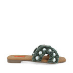 Sandalia Casual Trender color Verde para Mujer