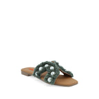 Sandalia Casual Trender color Verde para Mujer
