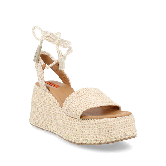 Sandalia Casual Trender color Beige para Mujer
