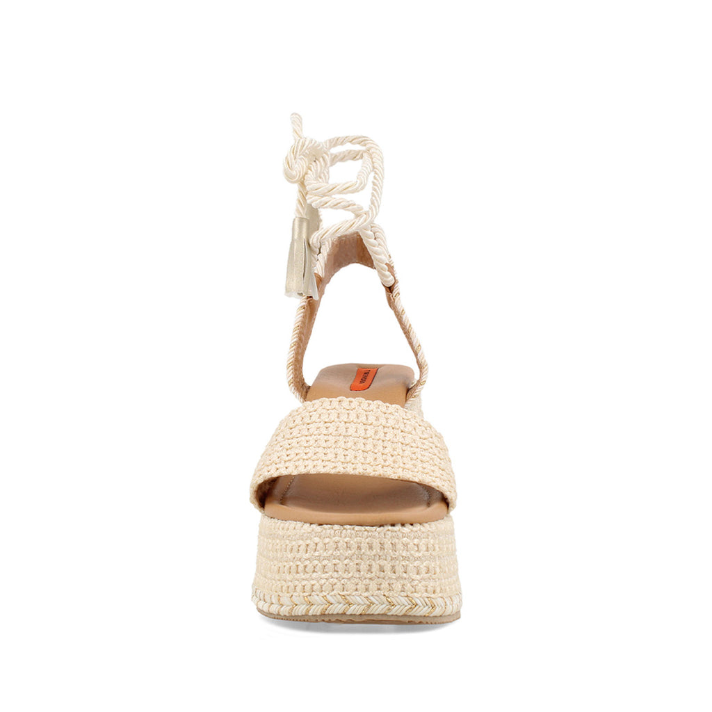 Sandalia Casual Trender color Beige para Mujer