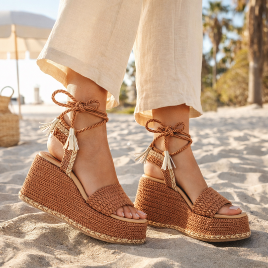 Sandalia Casual Trender color Cafe para Mujer