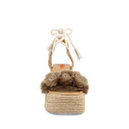 Sandalia Casual Trender color Camel para Mujer