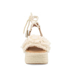 Sandalia Casual Trender color Beige para Mujer