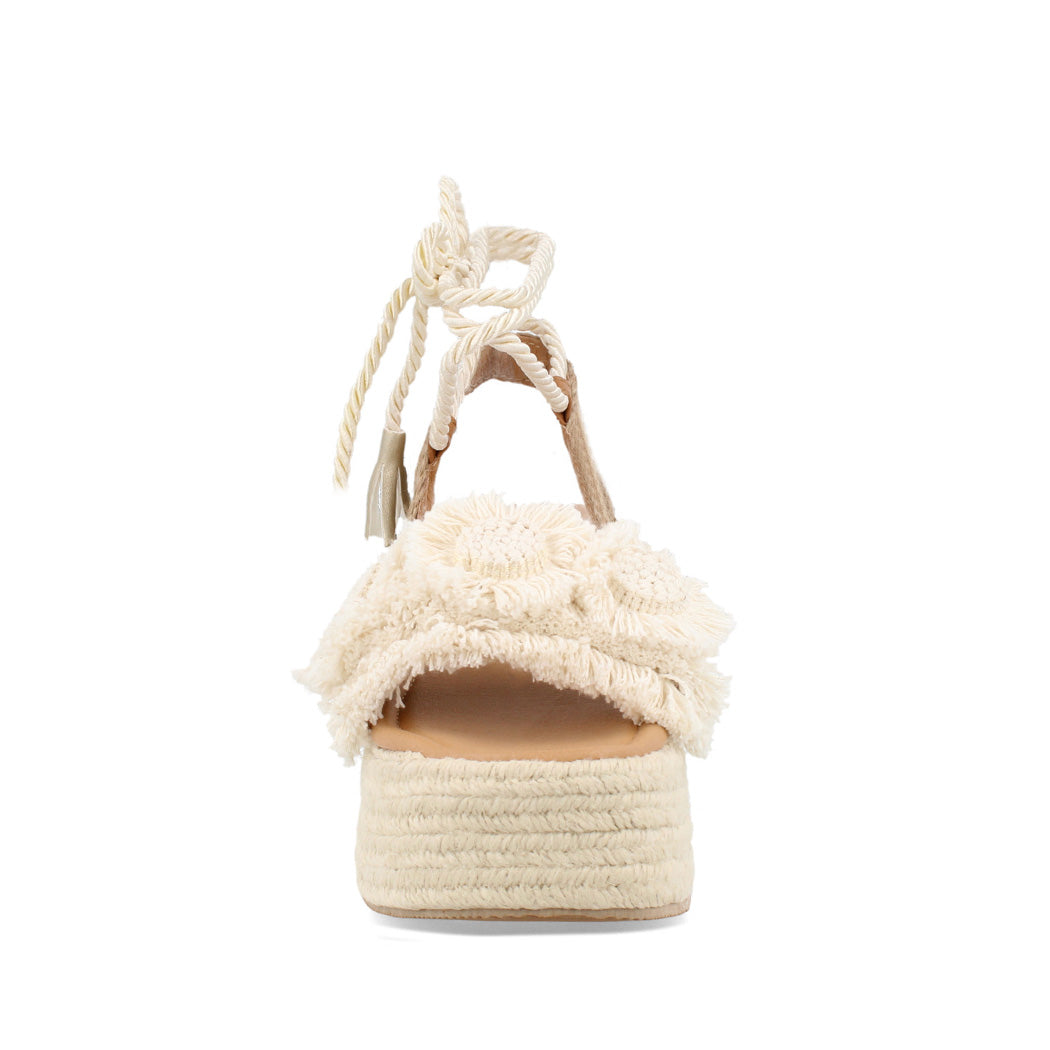 Sandalia Casual Trender color Beige para Mujer