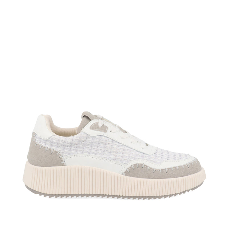 Tenis Urbano Trender color Blanco con detalle gris para Mujer