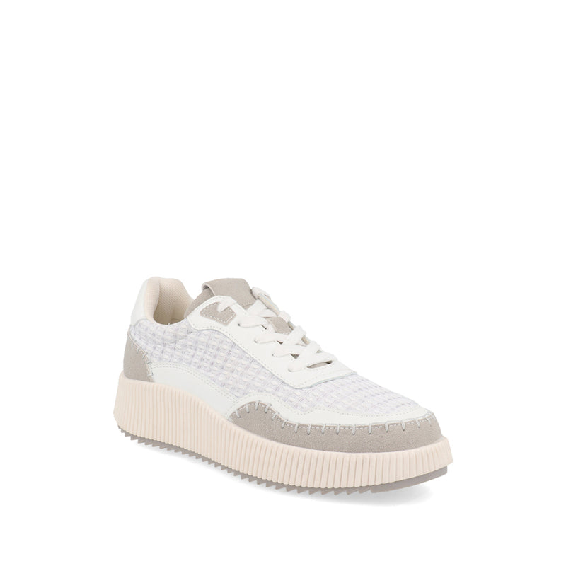 Tenis Urbano Trender color Blanco con detalle gris para Mujer