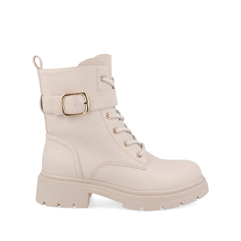 Botí­n Casual Trender color Beige para Mujer