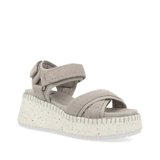 Sandalia Casual Trender color Gris para Mujer