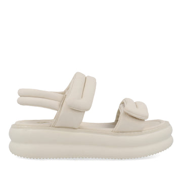 Sandalia Casual Trender color Latte para Mujer