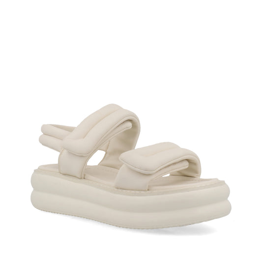 Sandalia Casual Trender color Latte para Mujer