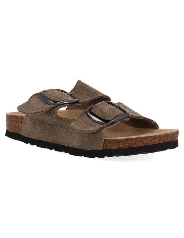 Sandalia Casual Trender color Camel para Mujer