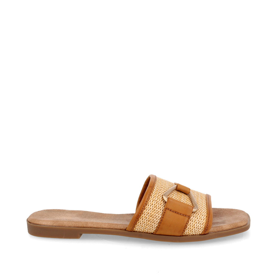Sandalia Casual Trender color Camel para Mujer