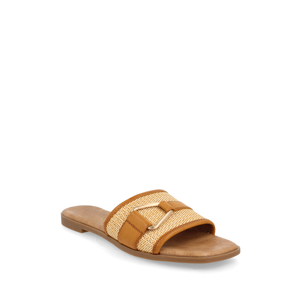 Sandalia Casual Trender color Camel para Mujer