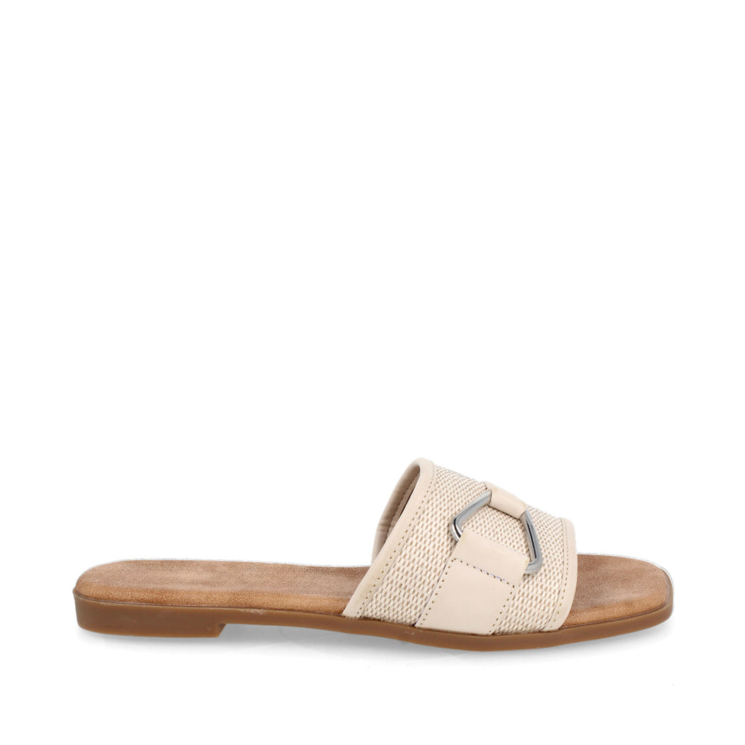 Sandalia Casual Trender color Latte para Mujer