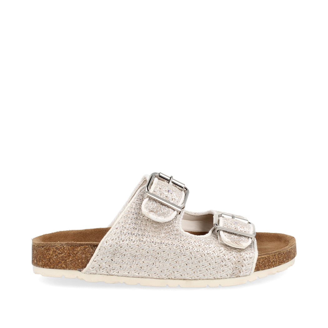 Sandalia Casual Trender color Plata para Mujer