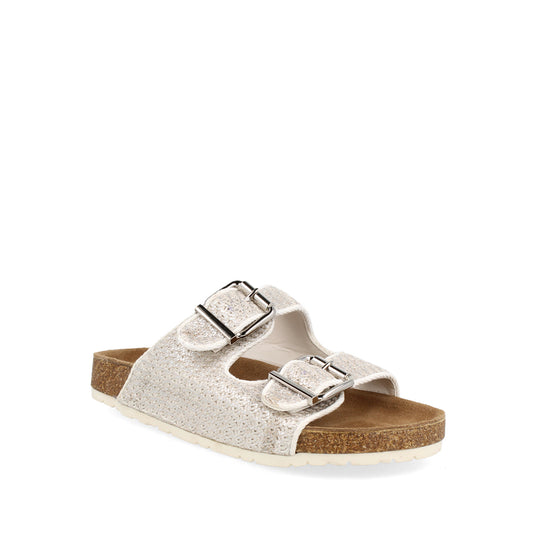 Sandalia Casual Trender color Plata para Mujer