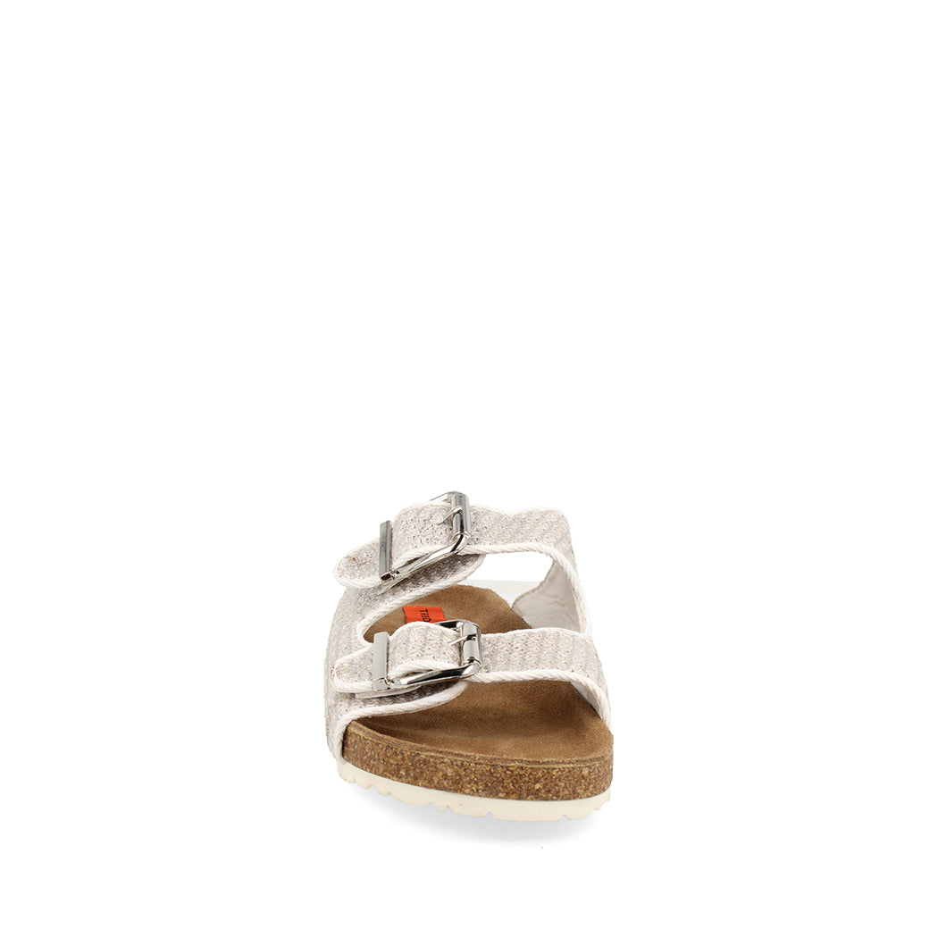 Sandalia Casual Trender color Plata para Mujer