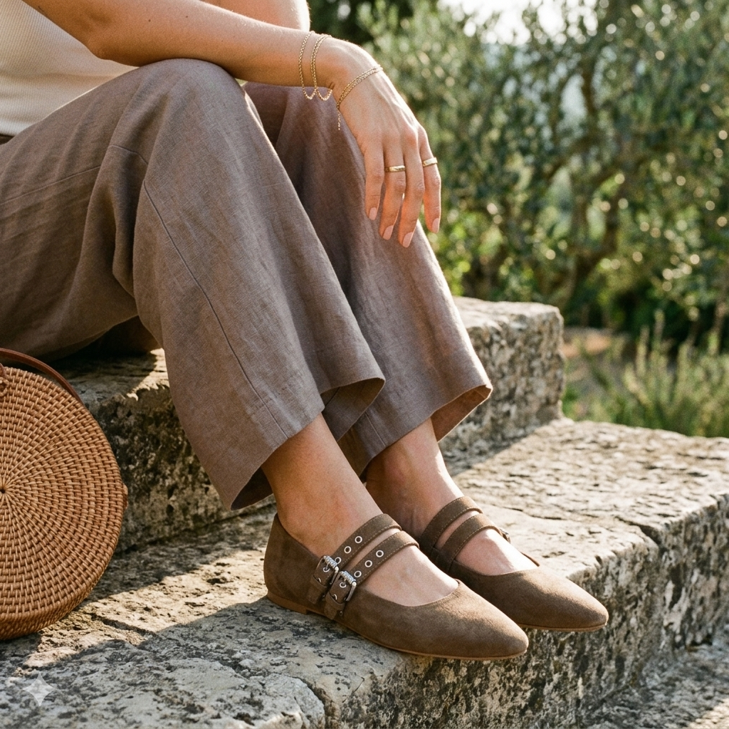 Balerina Casual Trender color Camel para Mujer