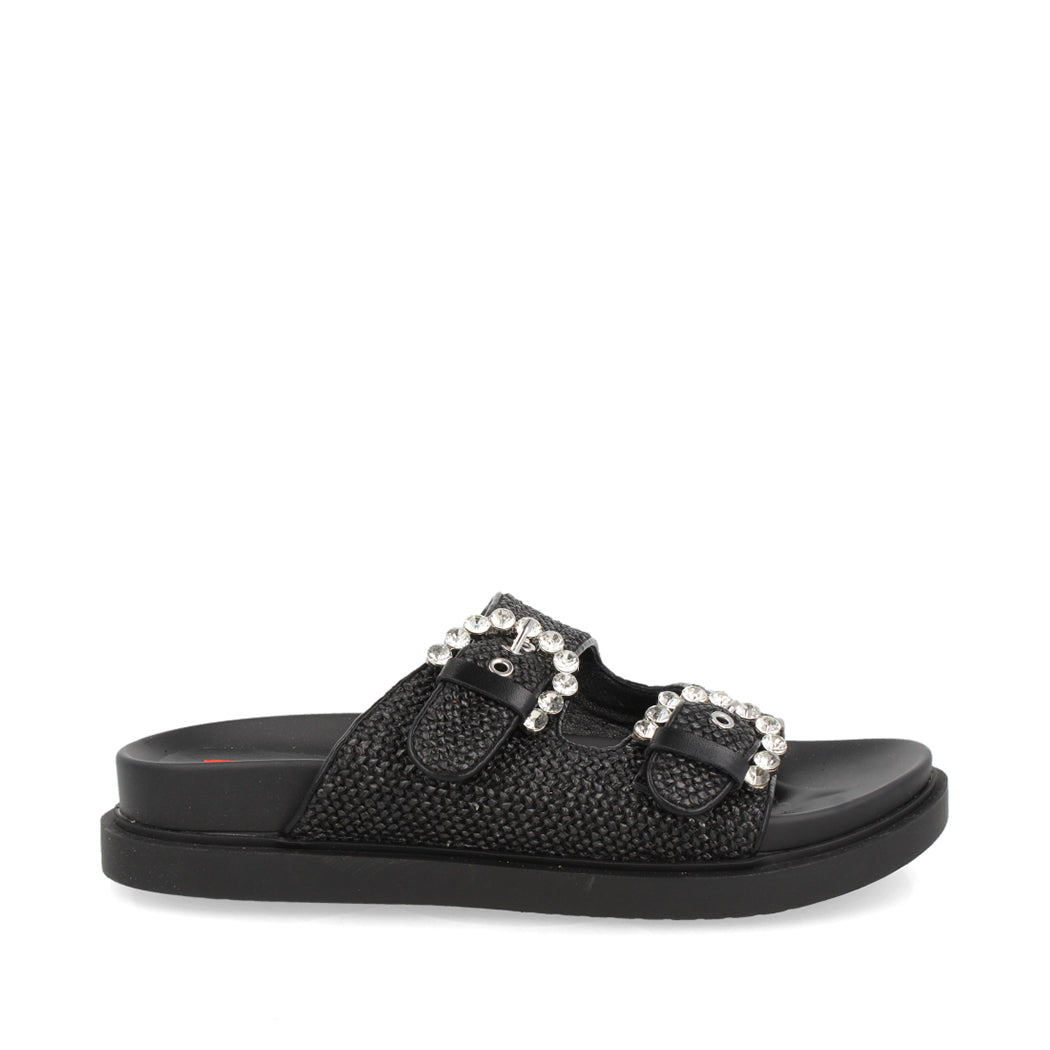 Sandalia Casual Trender color Negro para Mujer