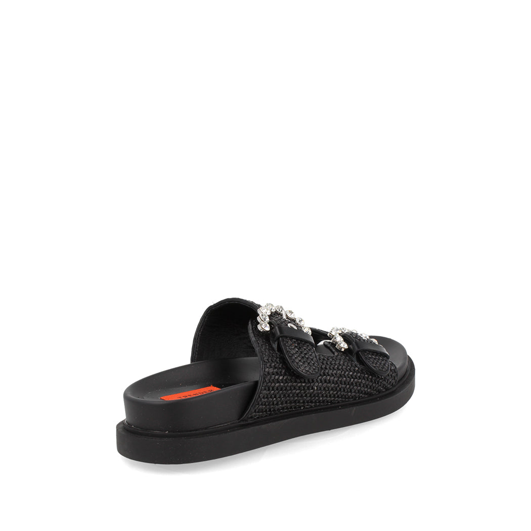 Sandalia Casual Trender color Negro para Mujer