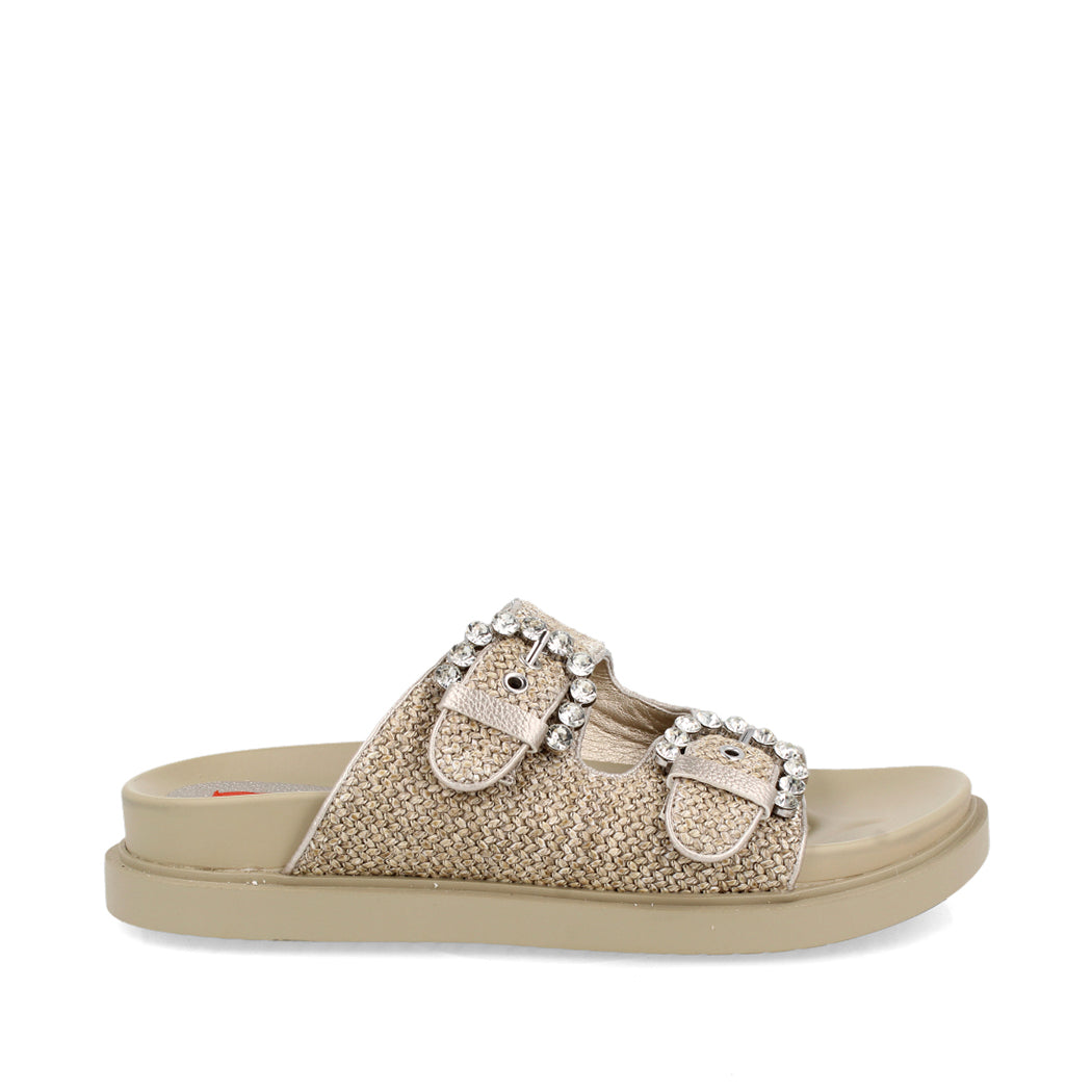 Sandalia Casual Trender color Plata para Mujer