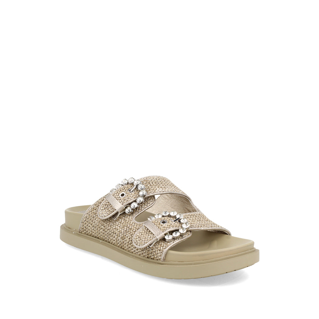 Sandalia Casual Trender color Plata para Mujer