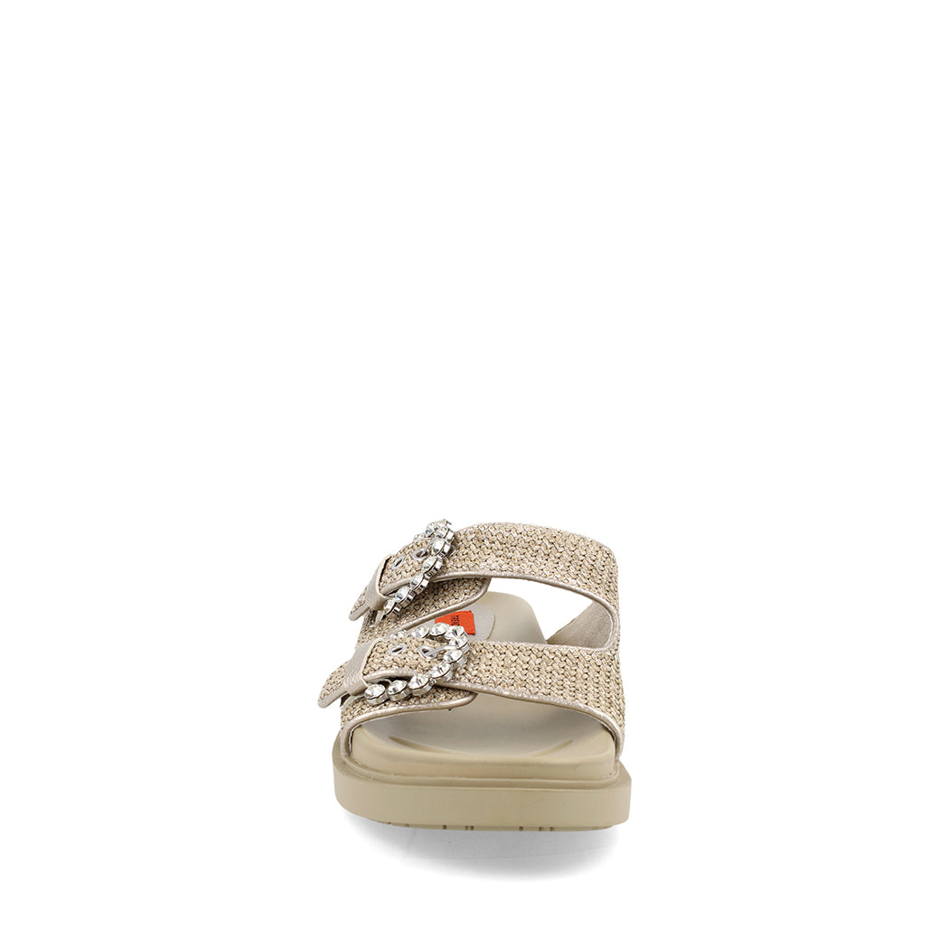 Sandalia Casual Trender color Plata para Mujer