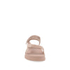 Sandalia Casual Trender color Rosa para Mujer con Brillos y ajuste de Velcro