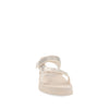 Sandalia Casual Trender color Blanco para Mujer con brillos y ajuste de velcro