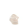 Sandalia Casual Trender color Blanco para Mujer con brillos y ajuste de velcro