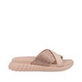 Sandalia Casual Trender color Rosa para Mujer con Brillos