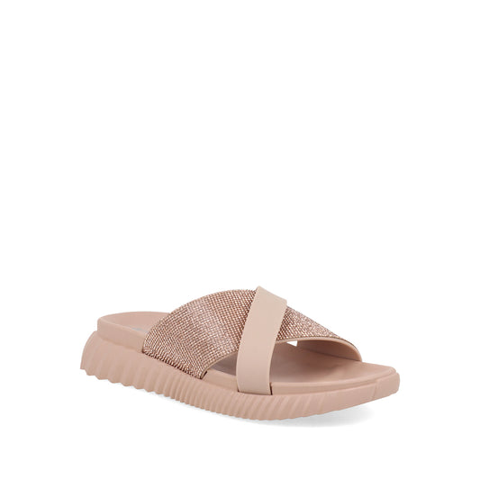 Sandalia Casual Trender color Rosa para Mujer con Brillos