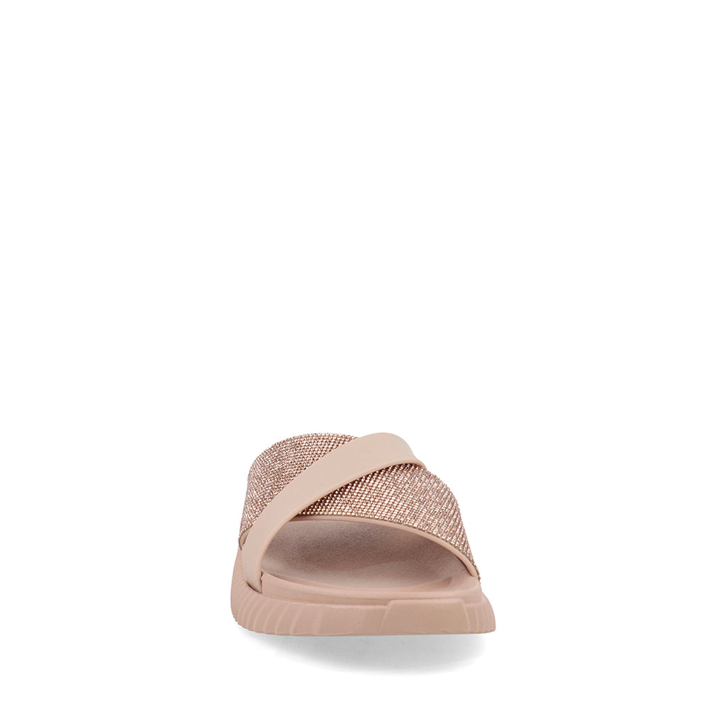 Sandalia Casual Trender color Rosa para Mujer con Brillos
