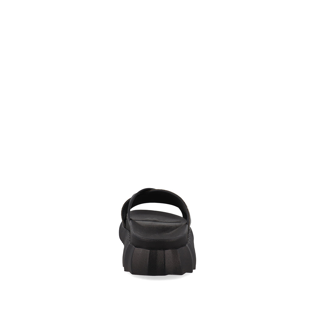Sandalia Casual Trender color Negro para Mujer con Brillos