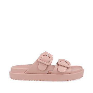 Sandalia Casual Trender color Rosa para Mujer con doble hebilla