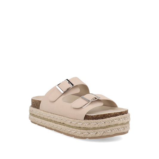 Sandalia Casual Trender color Beige para Mujer