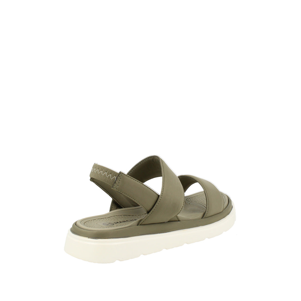 Sandalia Casual Trender color Olivo  para Mujer