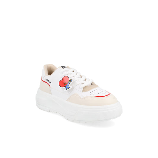 Tenis Urbano BT21 color Blanco para Mujer