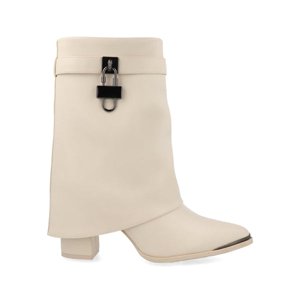 Botin de Vestir Xeslovaquia color Ivory para Mujer