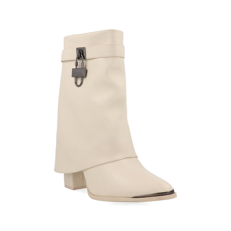 Botin de Vestir Xeslovaquia color Ivory para Mujer