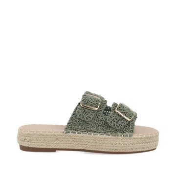 Sandalia Casual Trender color Verde para Mujer