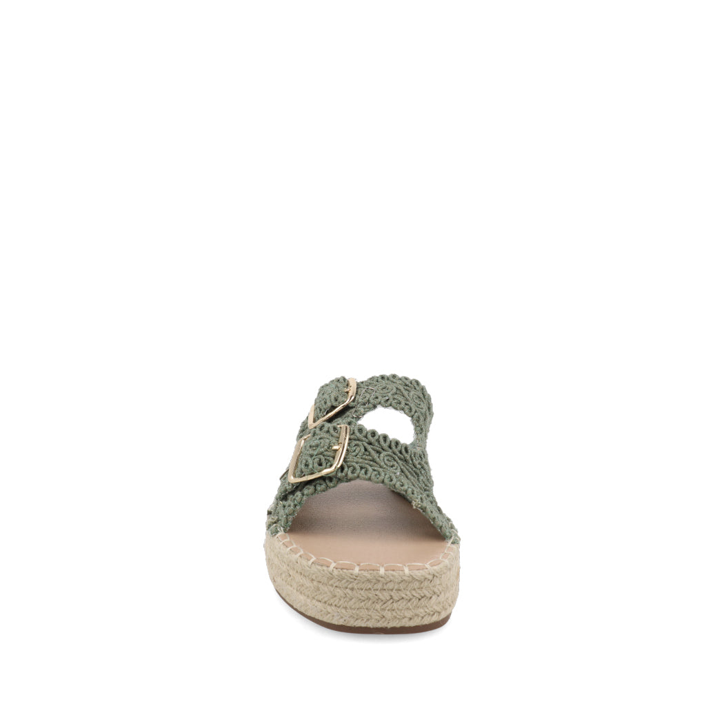 Sandalia Casual Trender color Verde para Mujer