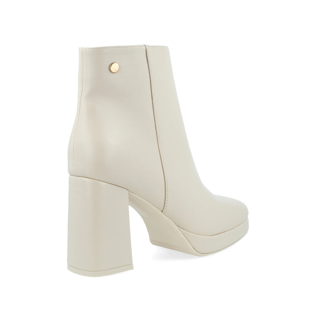 Botin de Vestir Trender color Latte para Mujer