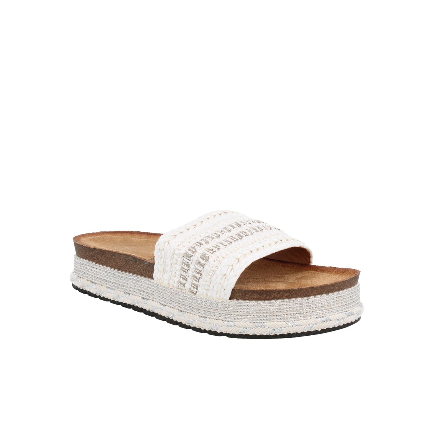 Sandalia Casual Trender color Blanco para Mujer