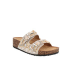 Sandalia Casual Trender color Plata para Mujer
