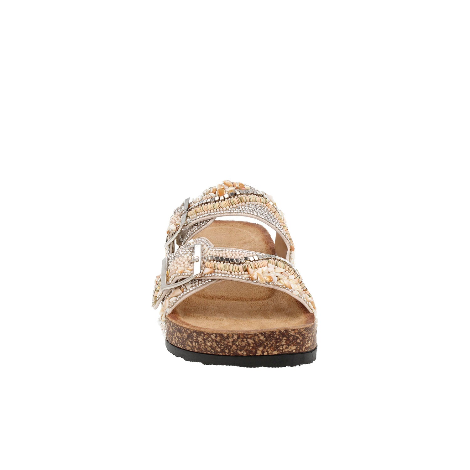 Sandalia Casual Trender color Plata para Mujer