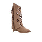 Bota De Vestir Trender color Khaki para Mujer