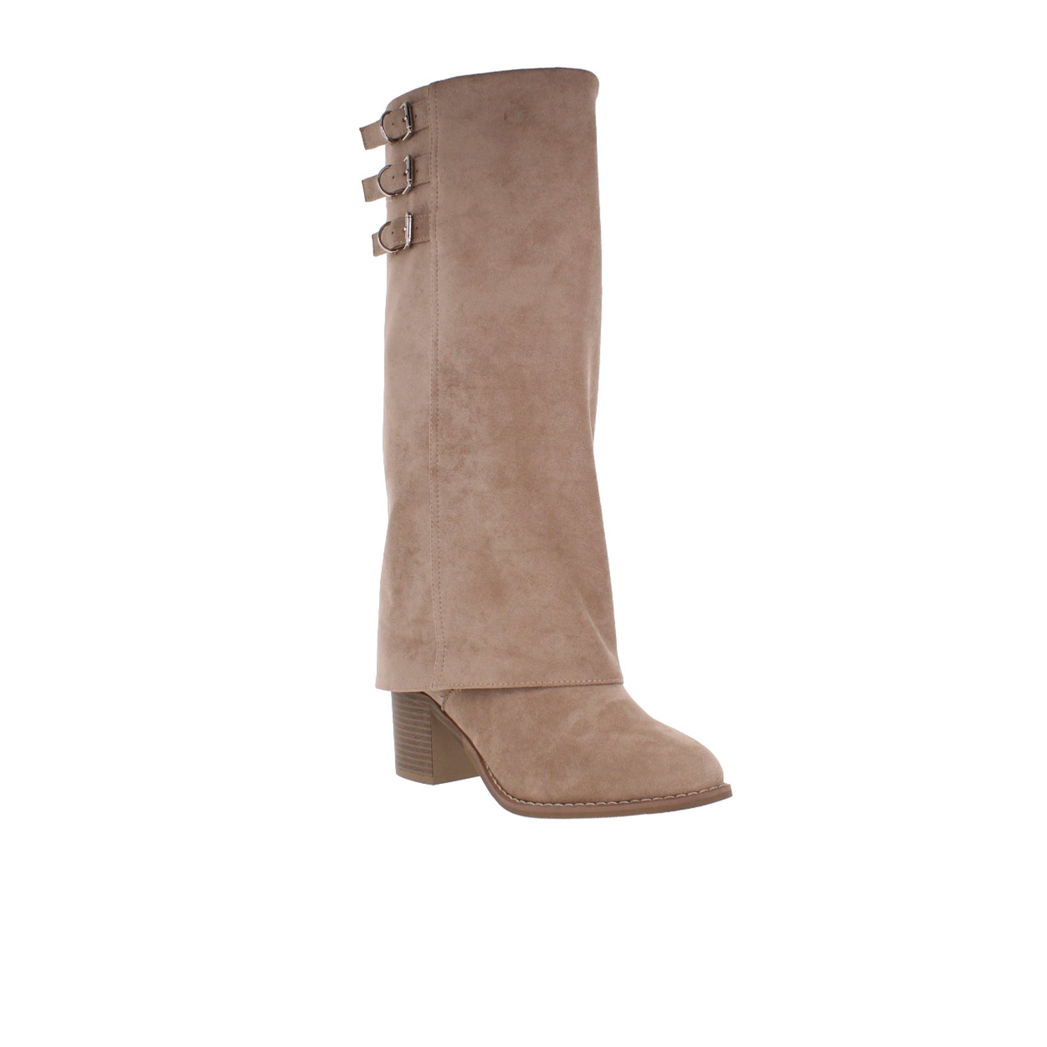 Bota de Vestir Trender color Beige para Mujer