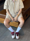 Tenis Urbano Trender color Latte con Vino Unisex