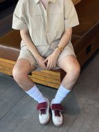 Tenis Urbano Trender color Latte con Vino Unisex